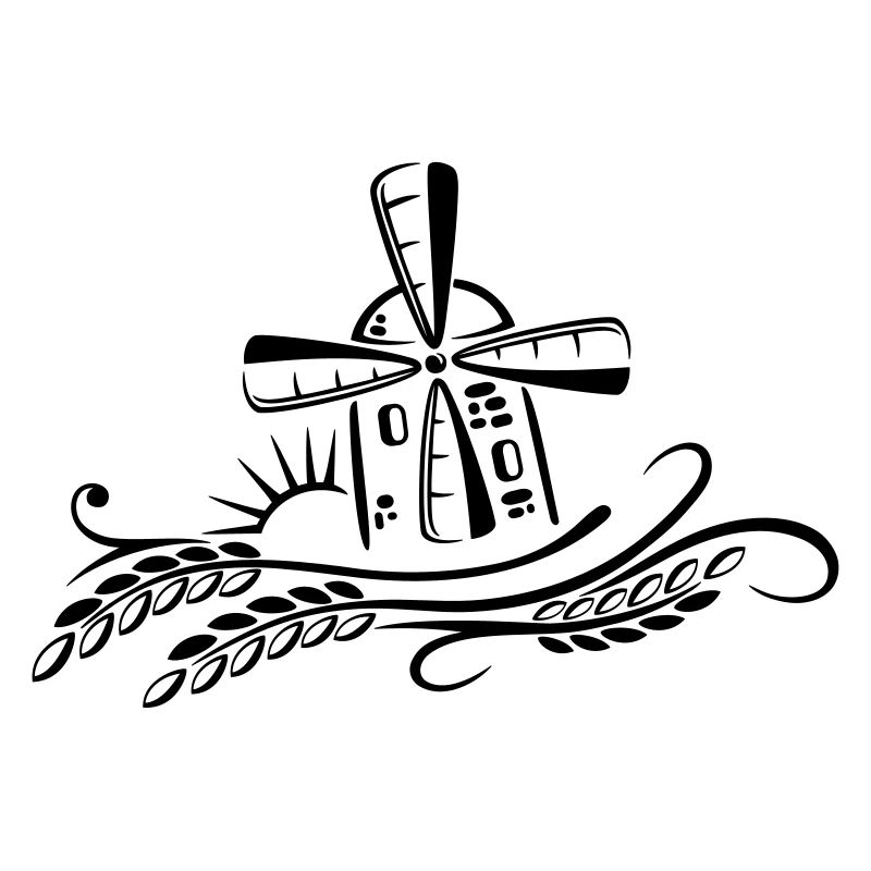 Windmühle Mühle Bäcker Getreide