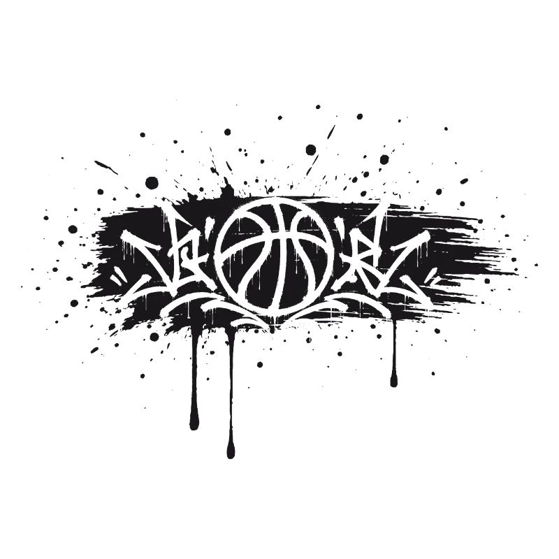 Conception de Splash de Basket Graffiti Streetball