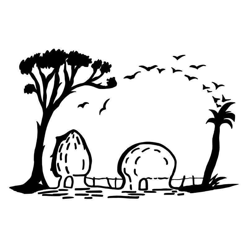 Elefant Dorf Optische Täuschung
