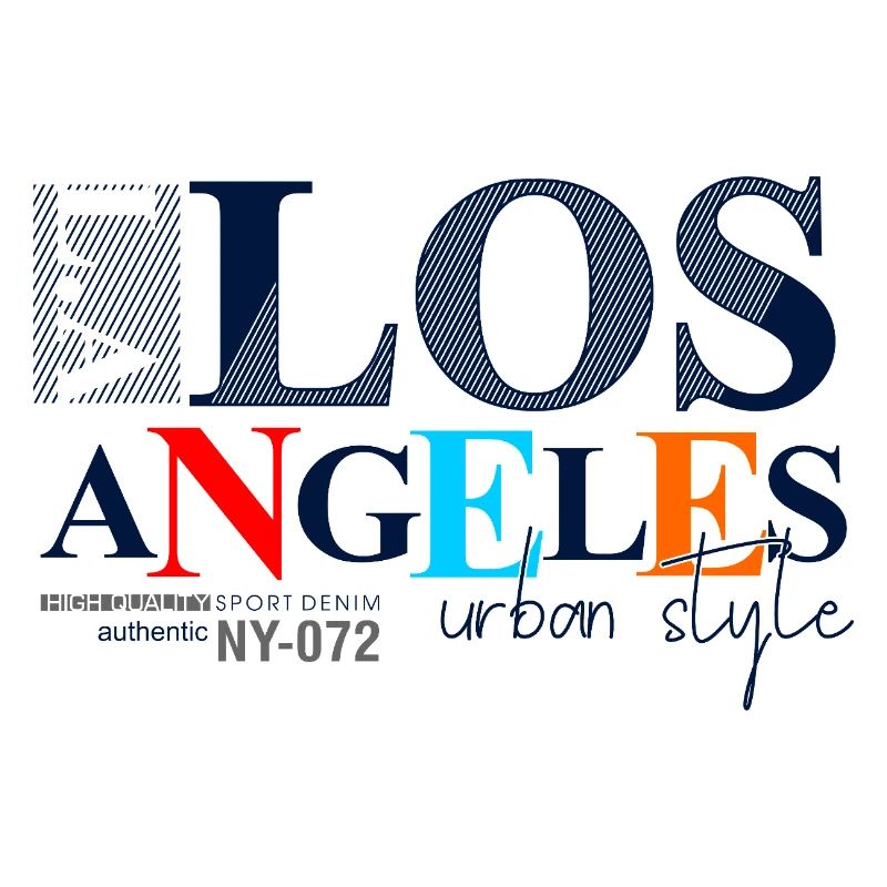 Lebendiges Stadtbild mit buntem Text