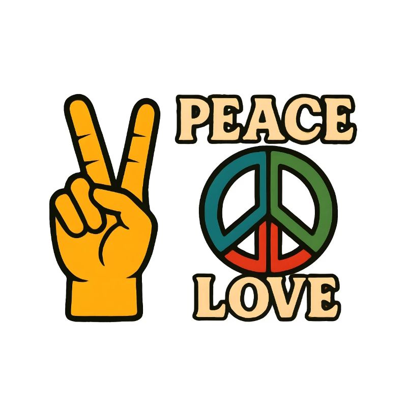 Icône Paix et Amour Tee Peace