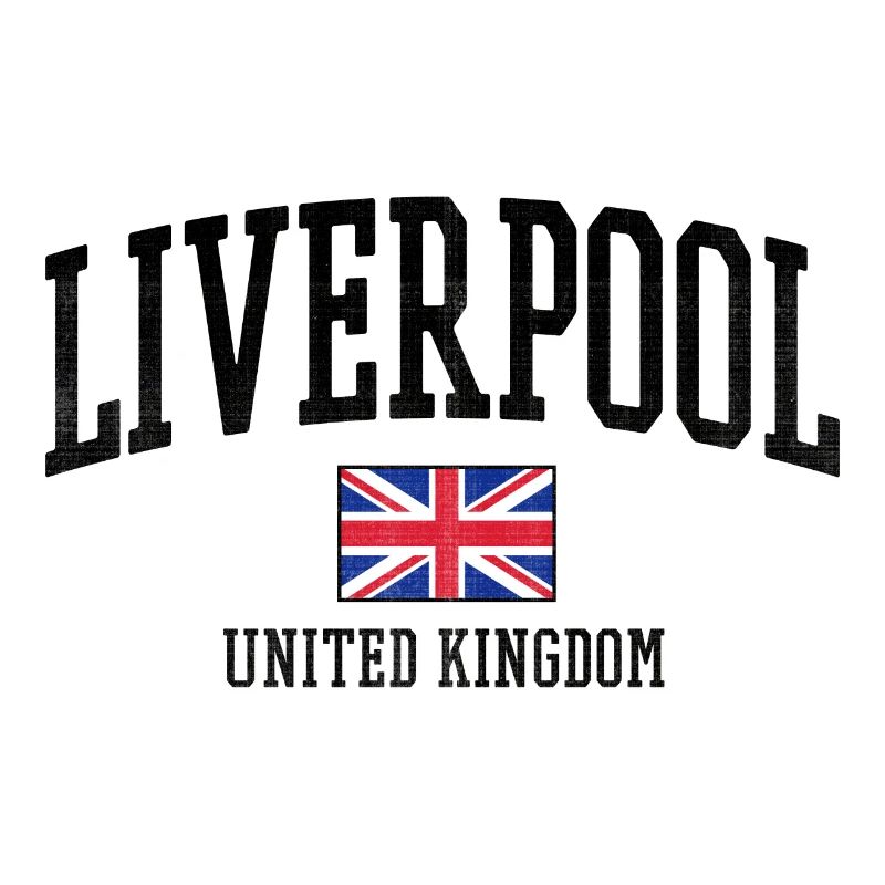 Style du drapeau de Liverpool UK