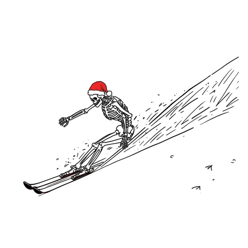 Ski Père Noël Skeleton