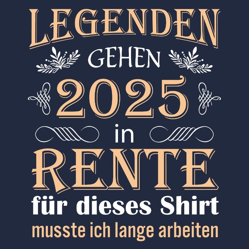 Rente 2025 Ruhestand Geschenk Idee