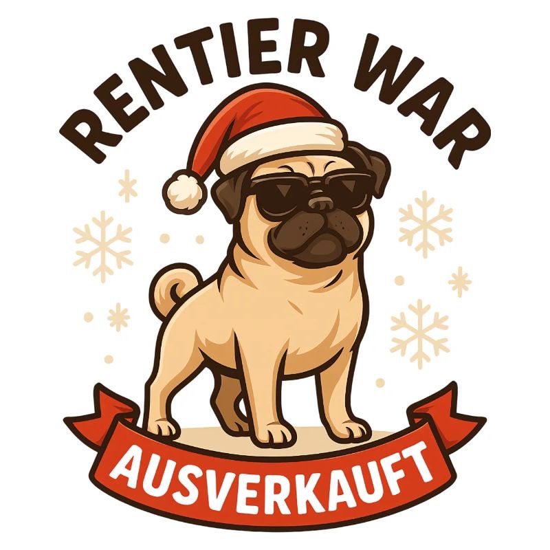 Reindeer a affiché complet Pug Pug