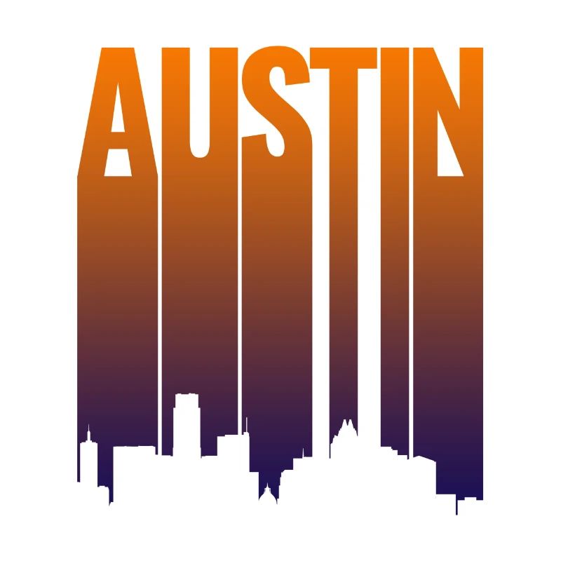 Austin Skyline Gradient