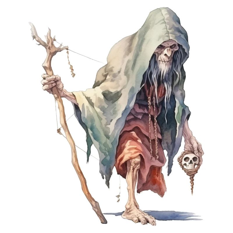 Mage de la Forêt Effrayant – Sorcier de la Dark Fantasy