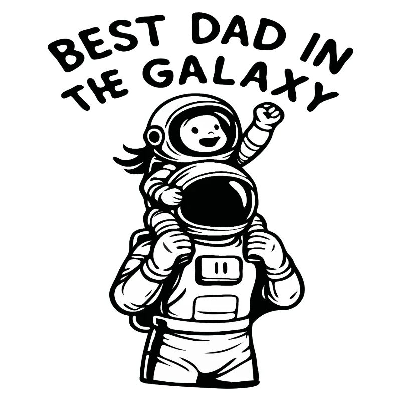 Bester Vater in der Galaxis Astronaut