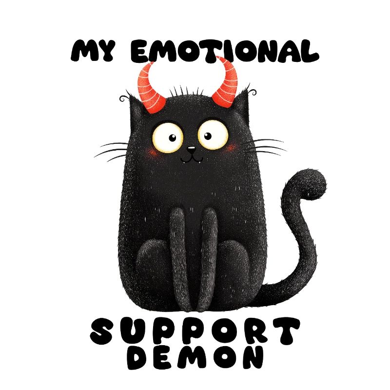 Emotionaler Support-Dämon – Lustige Katzen Edition