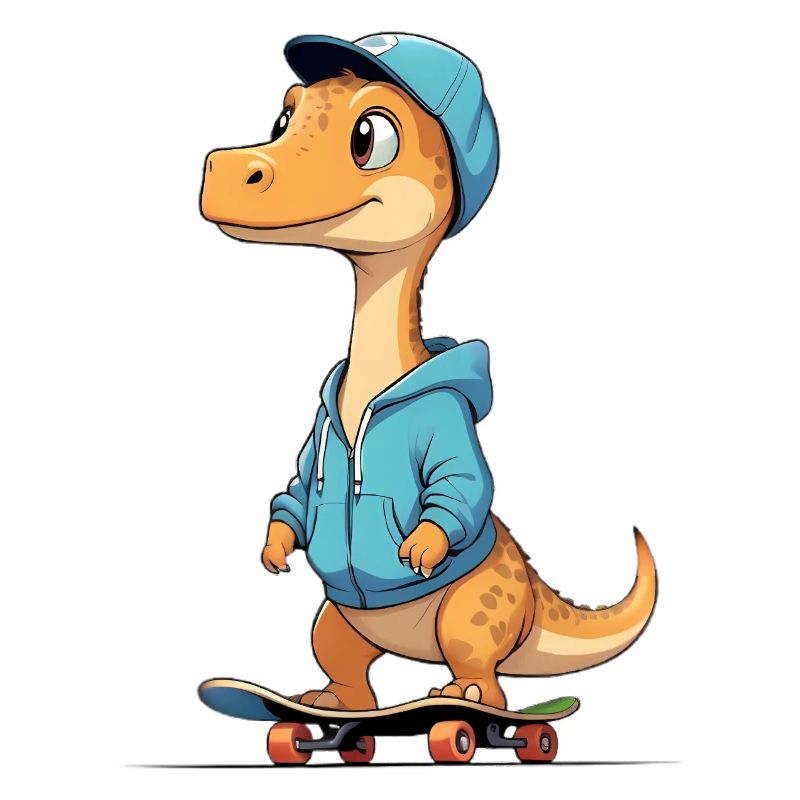 Conception du sweat à capuche Dino Skater