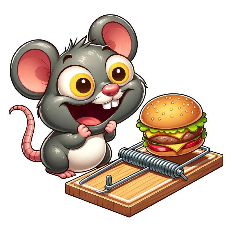 Mouse Rat Mousetrap Hamburger