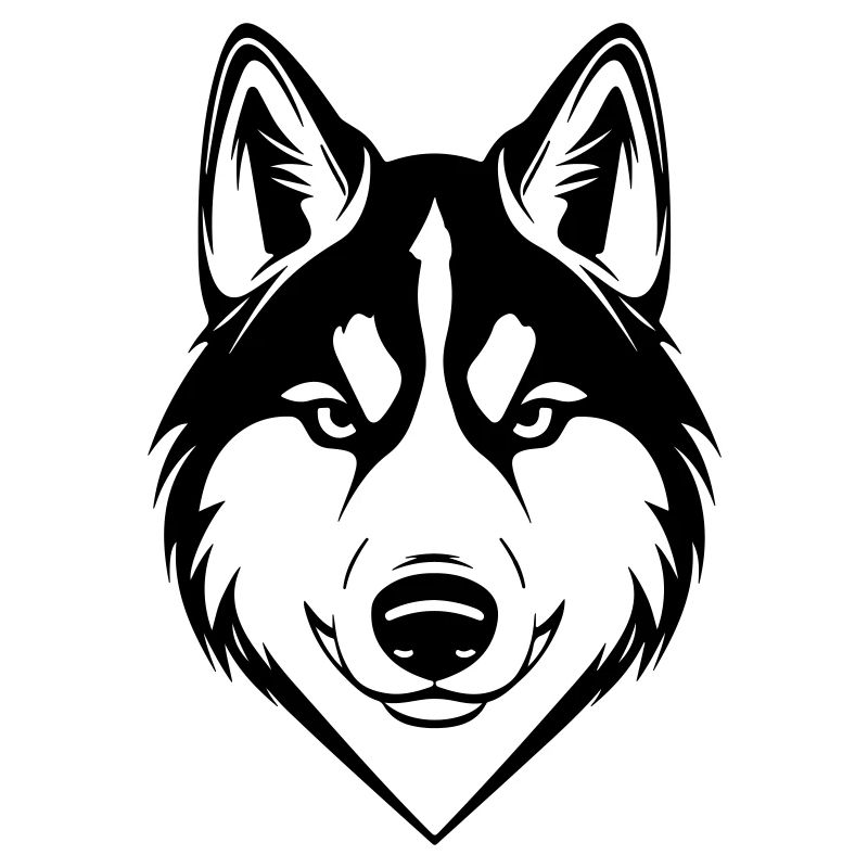 Husky Dog Head