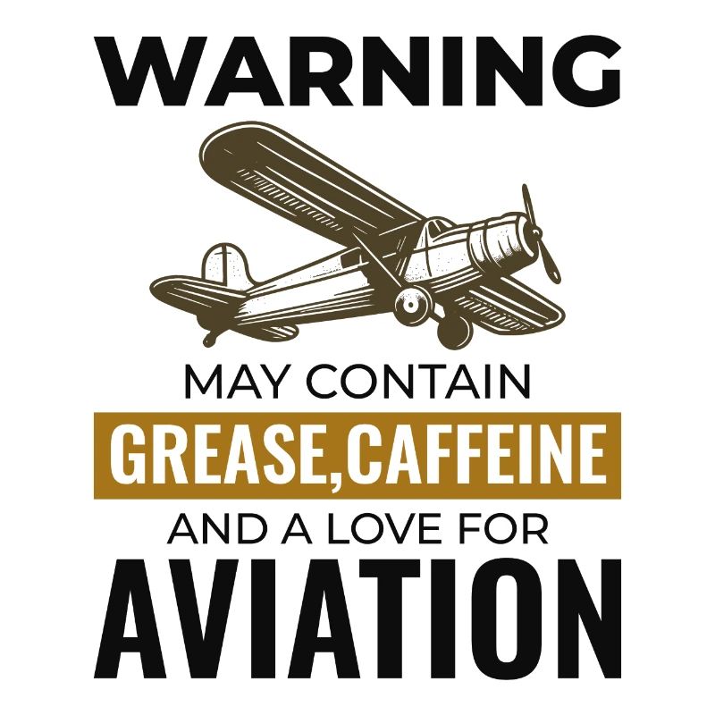 Fluggerätmechaniker Luftfahrttechniker Kaffee Humor