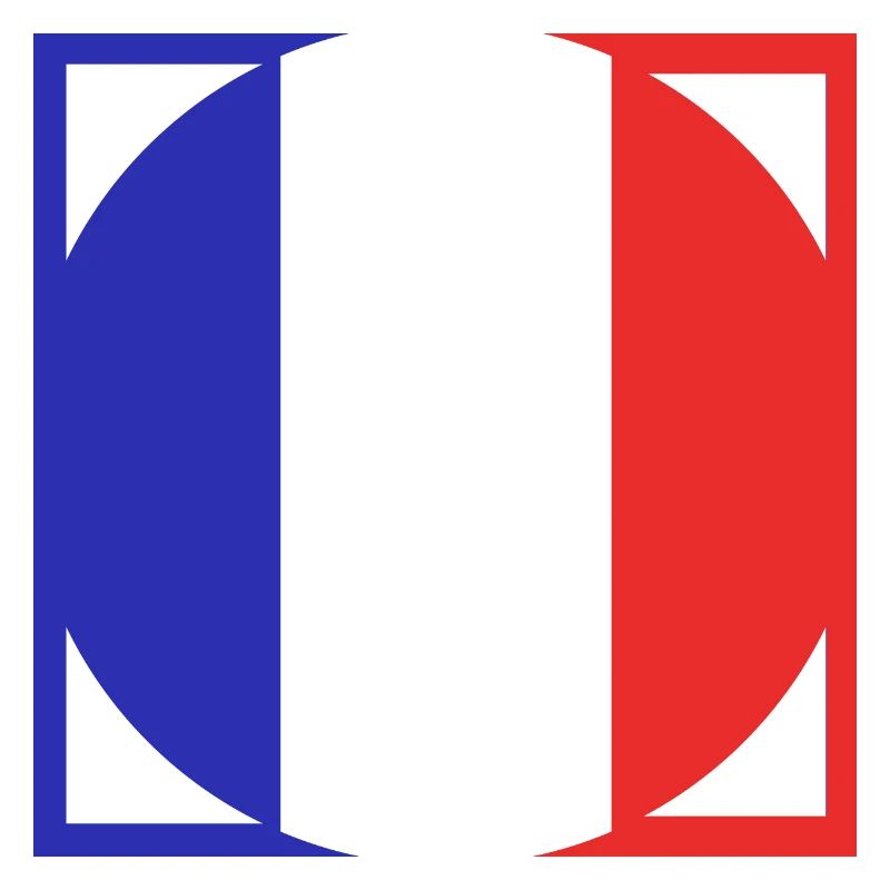 Drapeau français blason bleu blanc rouge