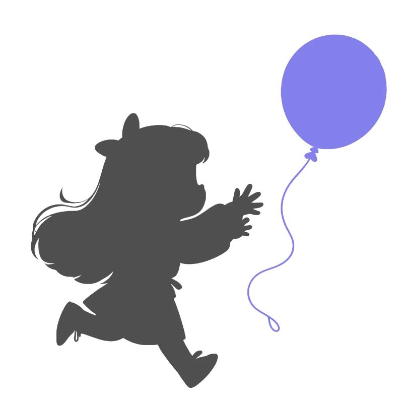 Mädchen mit einem Luftballon