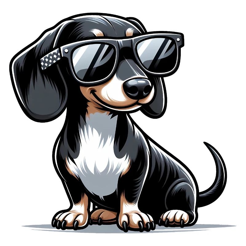 Chien teckel mignon