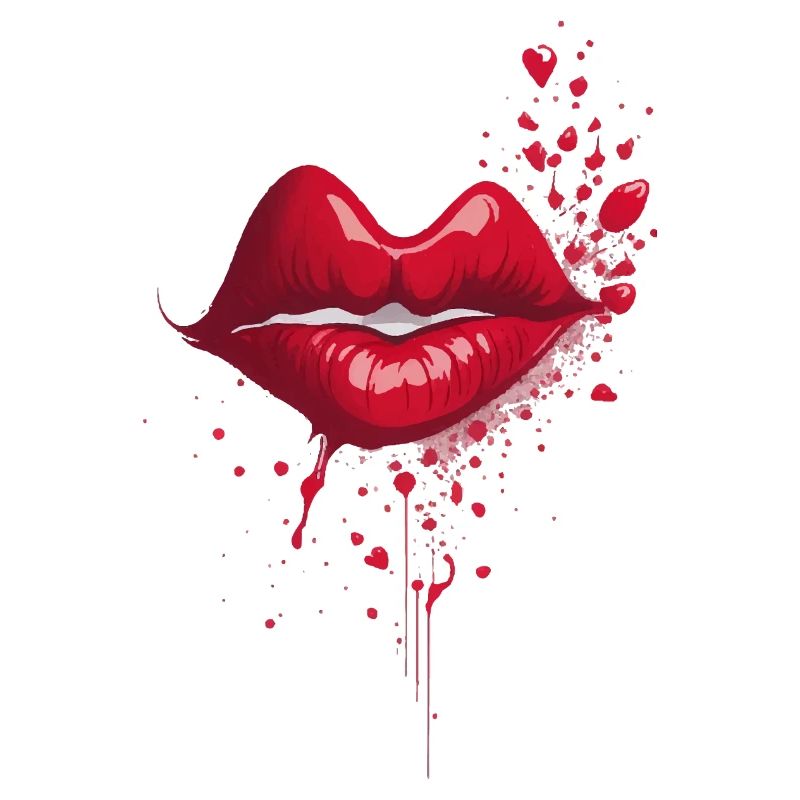 Kussrote Lippen Splash
