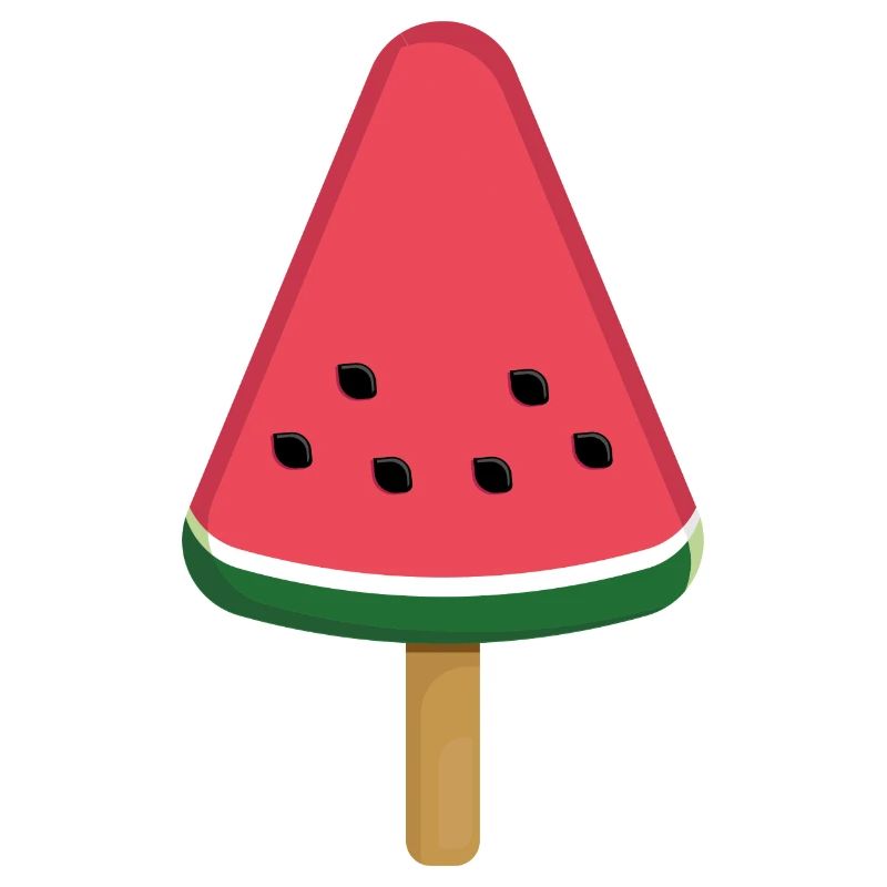 Tranche de popsicle à la pastèque