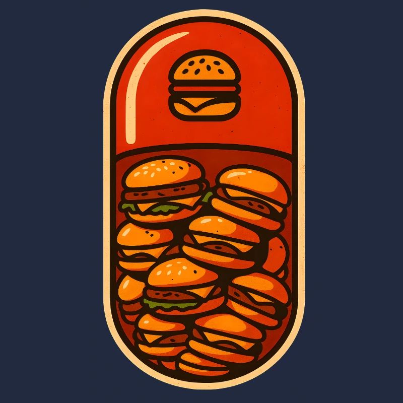 Lustiges Hamburger Stack Lover Design