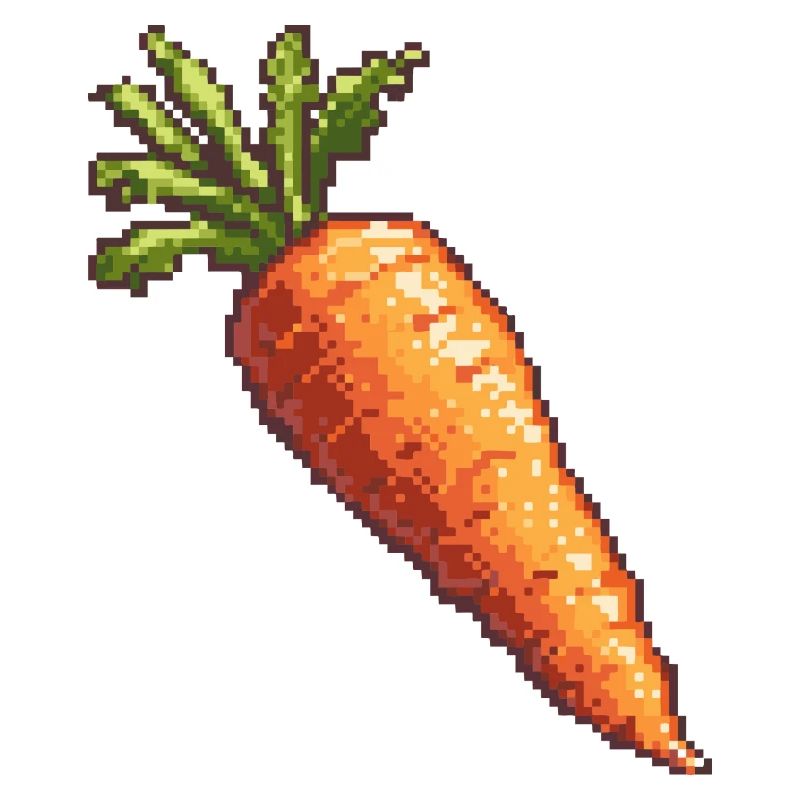 Carrot Pixel Icon