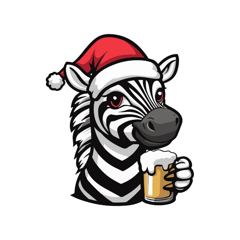 Zebra Beer Noël