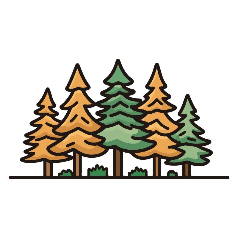 Forest, Landscape, Trees