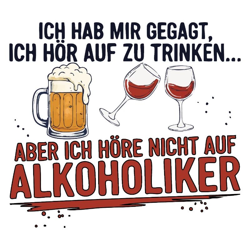 Witziger Trinkspruch mit Bier & Wein