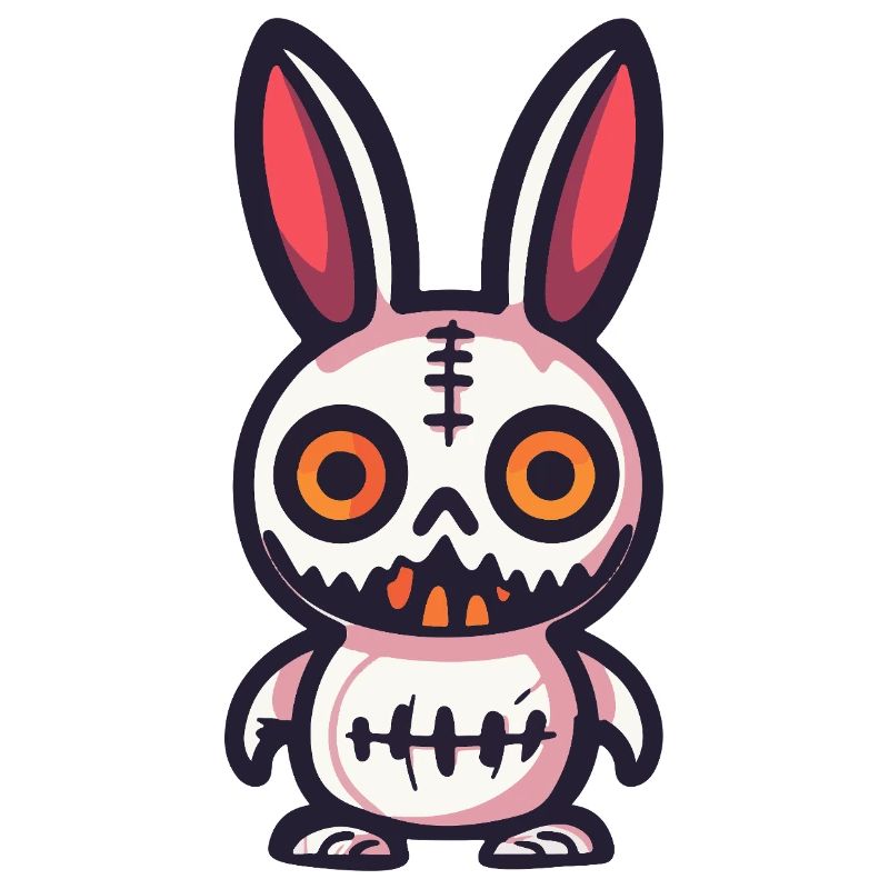 Hase Halloween Comic Lustig