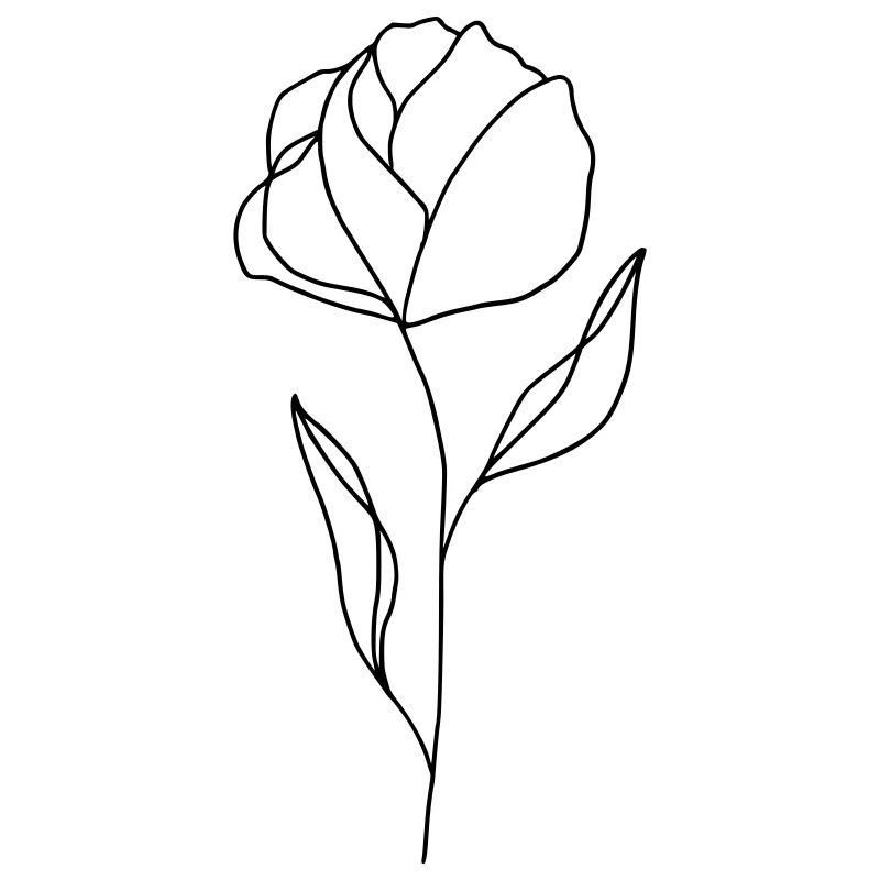 Blume gezeichnet