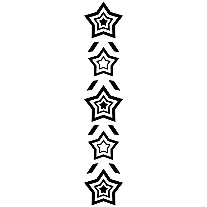 Rangée d’étoiles