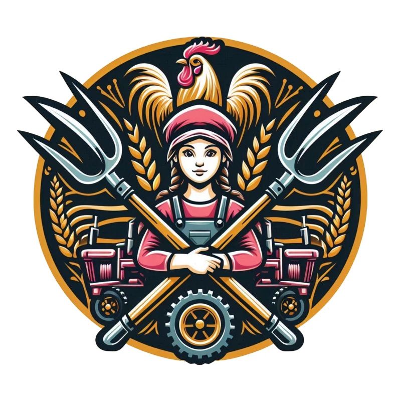 Mädchen vom Dorf Logo