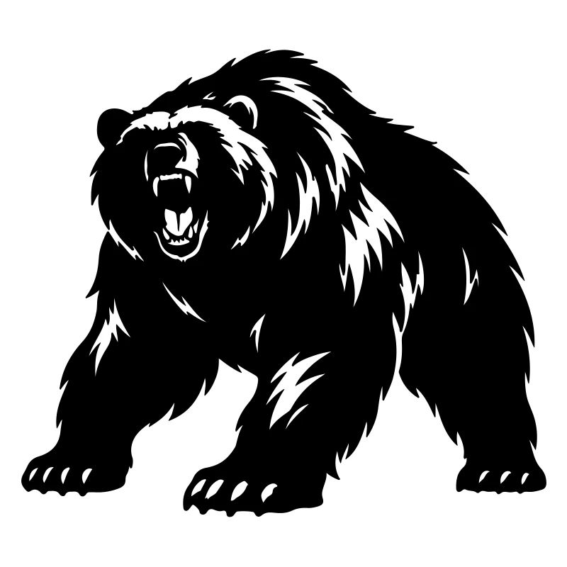 Silhouette de l’ours grizzli