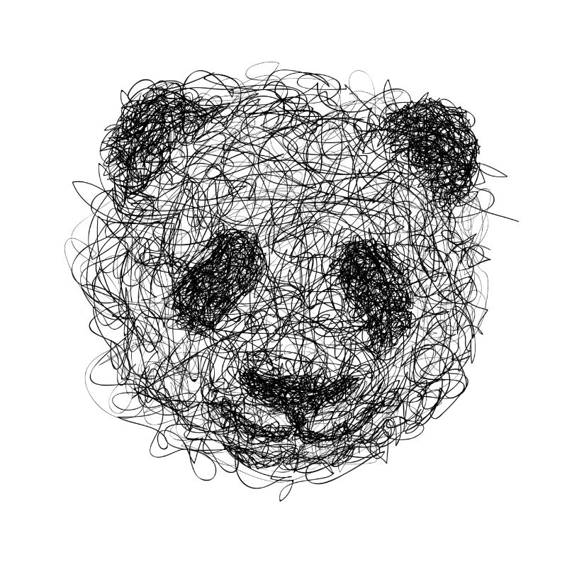 Panda Scribbling