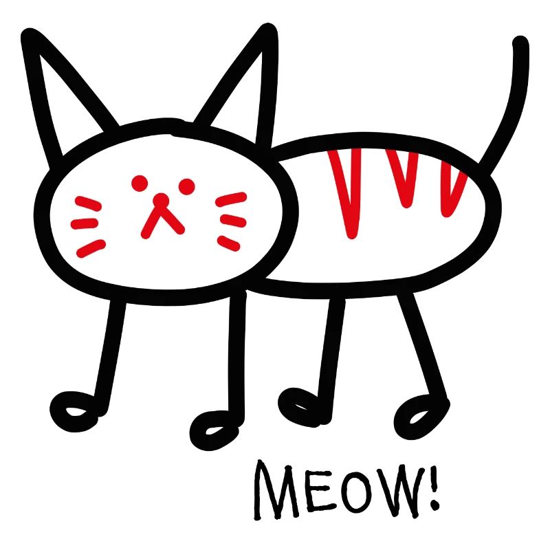 Miaou! blanc
