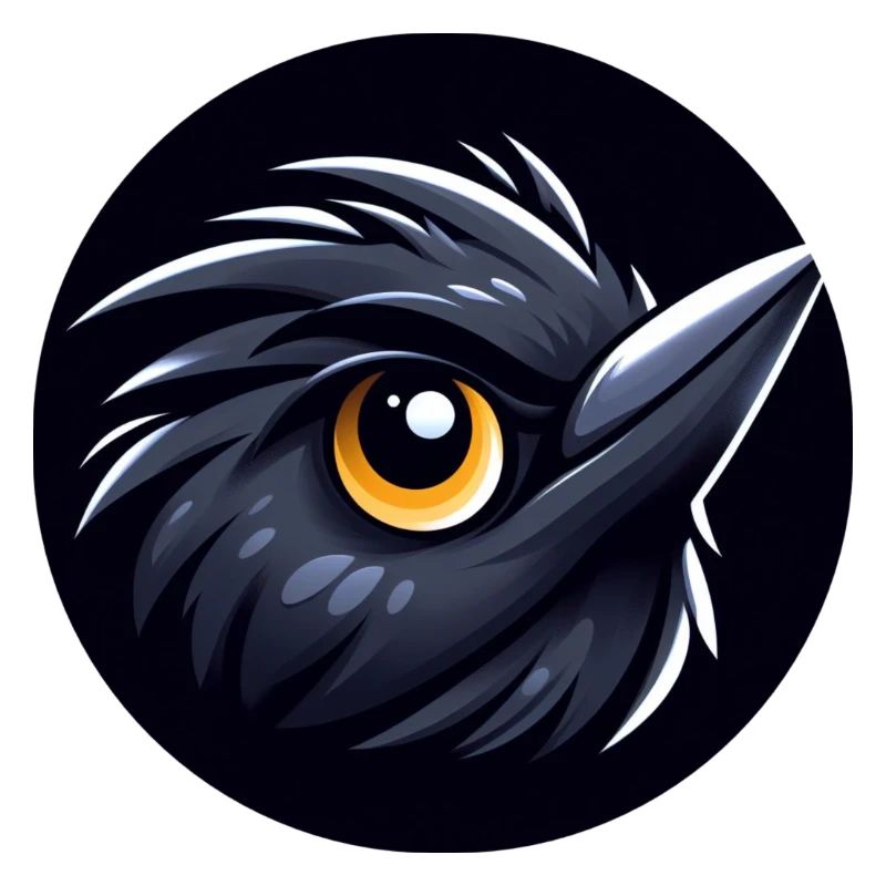 Comic Amsel Vogel