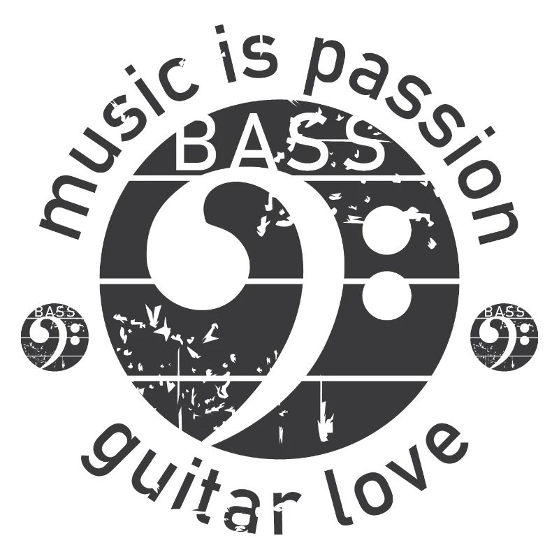 Guitare Basse Clé De Basse Look Utilisé Guitariste