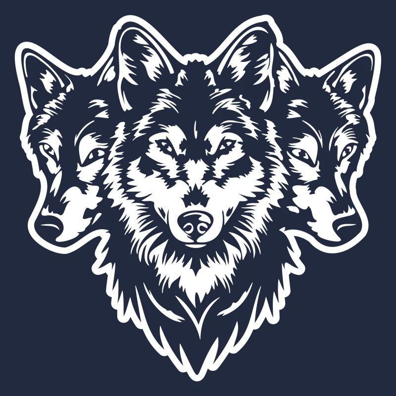 Wolfsrudel Wolf Kopf