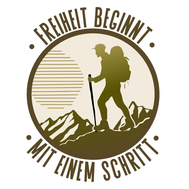 Freiheit beginnt mit einem Schritt Wandern