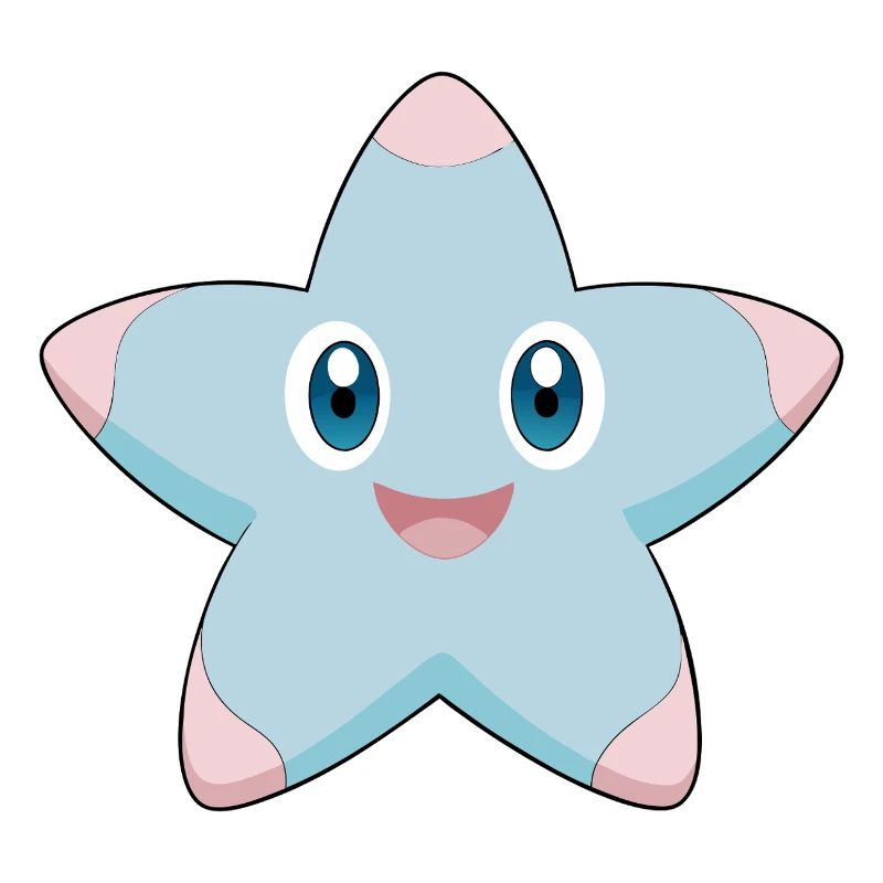 Cheerful and smiling starfish