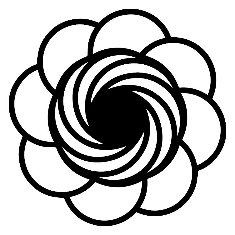 Kosmische Vortex-Blume