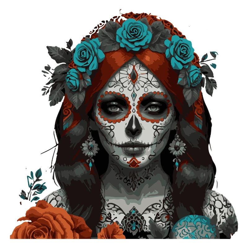 Sugar Skull Queen Portrait