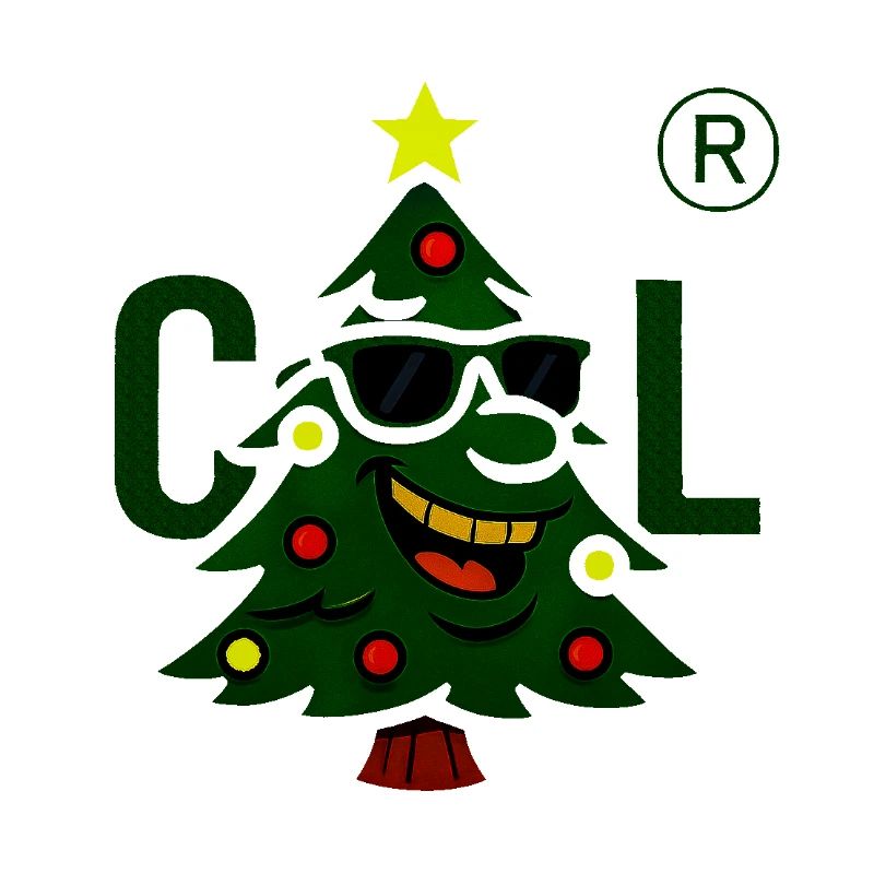 Christmas tree with cool sunglasses