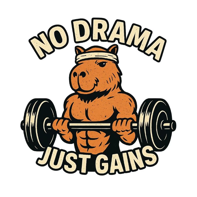 Pas de drame Juste gagner en forme capybara