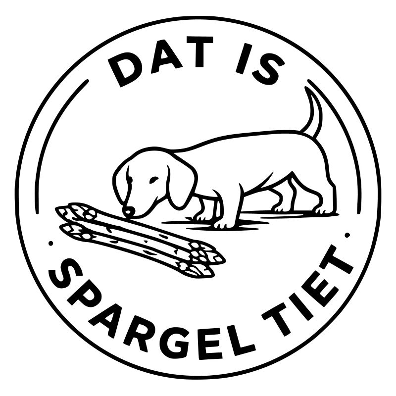 Dat Is Spargel Tiet Dackel Hund Spargelzeit