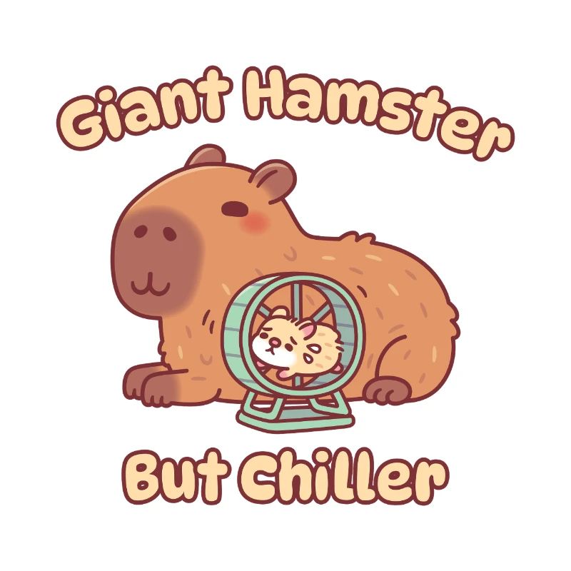 Mignon hamster géant capybara mais plus apaisant