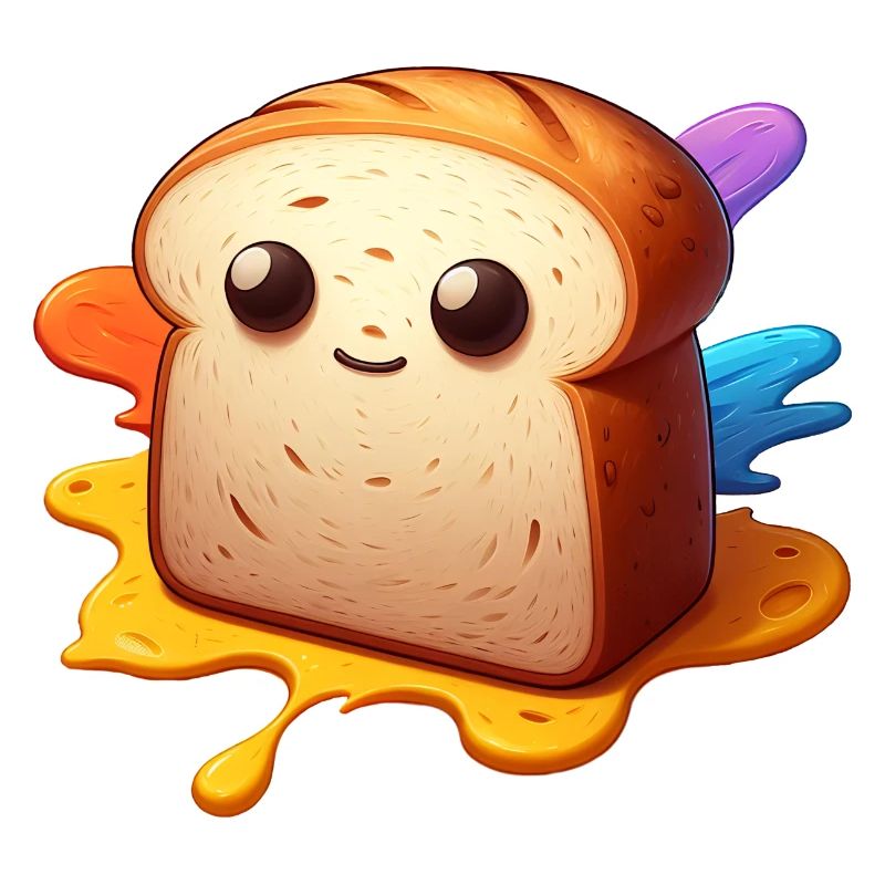 Bread Toast Sandwich Cute Face Baker