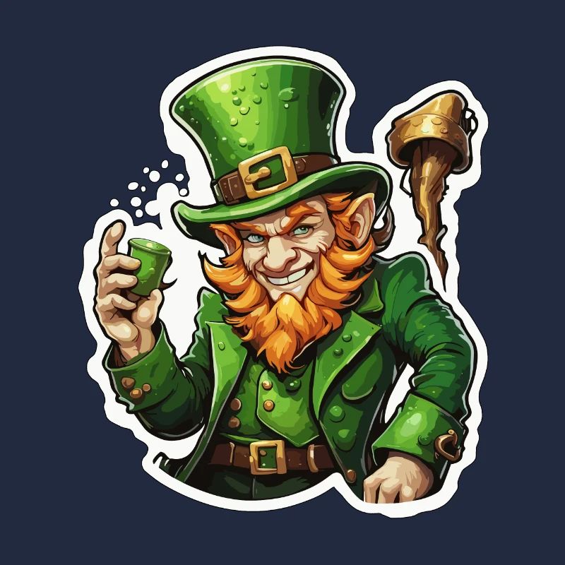 Leprechaun / Leprechaun / Vert / Gingembre / Irlande