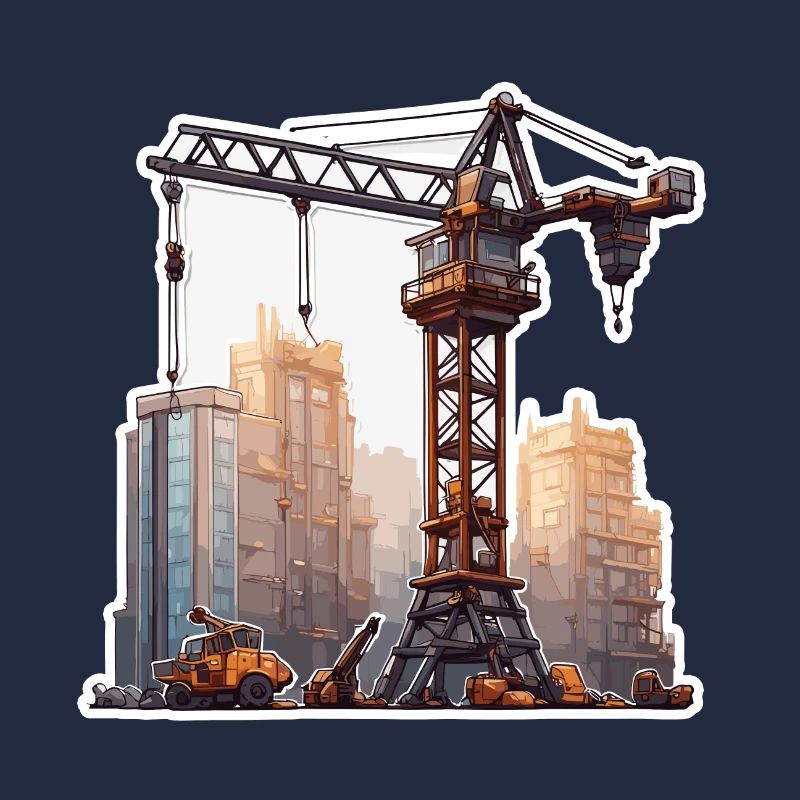 Kran / Baustelle / Seilwinde / Kransystem