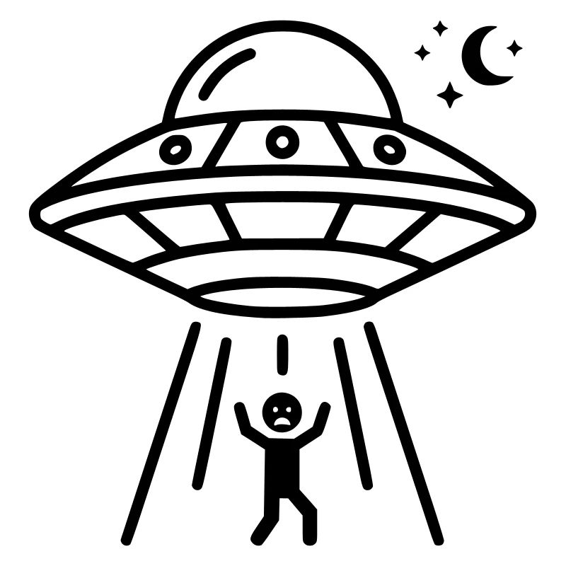 UFO Abduction | Funny Alien Design