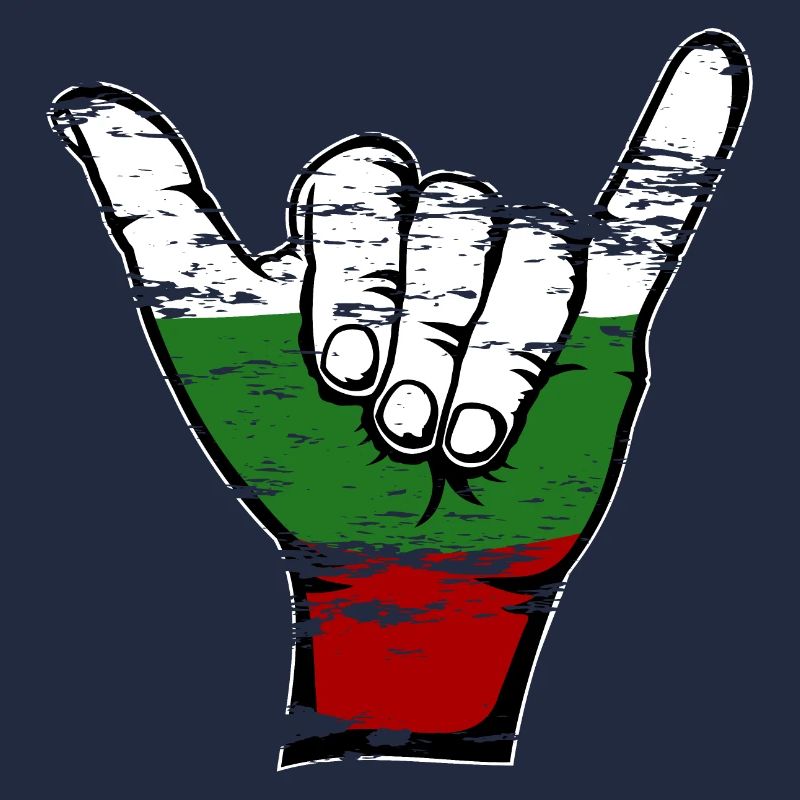 Drapeau de la Bulgarie Symbole de surf utilisé